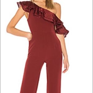Burgundy Jumpsuit x By NBD @ Revole